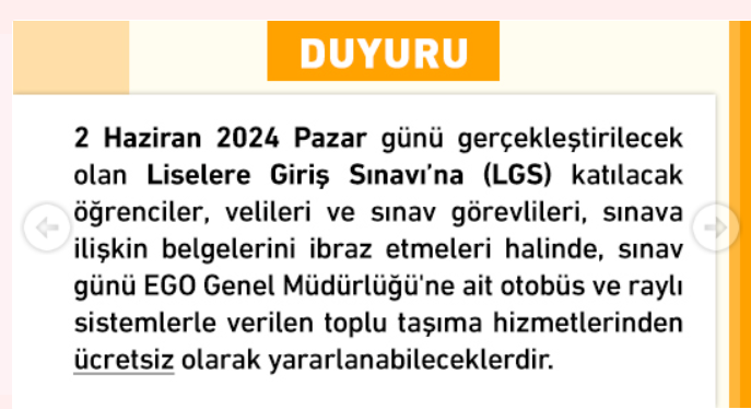 Ankaralılar EGO Genel Müdürlüğü duyurdu! Toplu taşıma bugün bu kişilere ücretsiz