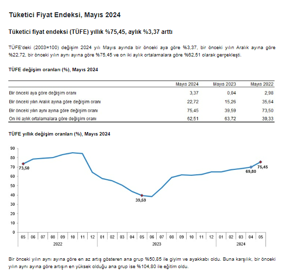 TÜİK Mayıs 2024 enflasyon rakamlarını son dakika açıkladı! 3 Haziran enflasyon verileri belli oldu - Resim : 3