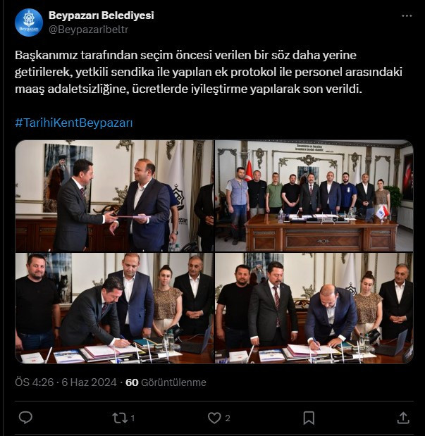 Beypazarı Belediyesi ücretlerde iyileştirme yoluna gitti