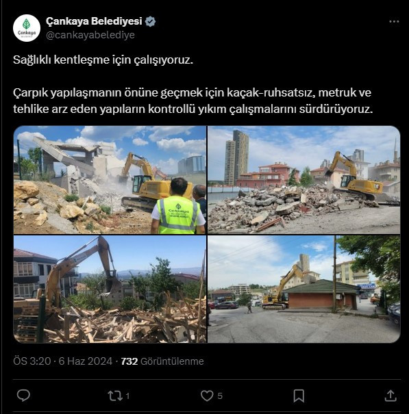 Çankaya Belediyesi kentsel dönüşüme yönelik çalışmalarını sürdürüyor