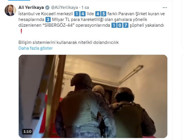 Ankara dahil 14 ilde Sibergöz-44 operasyonu! 107 şüpheli yakalandı