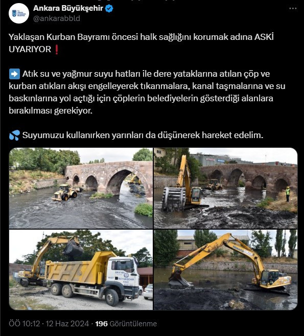 ASKİ’den Kurban Bayramı öncesi çöplerle ilgili uyarı!