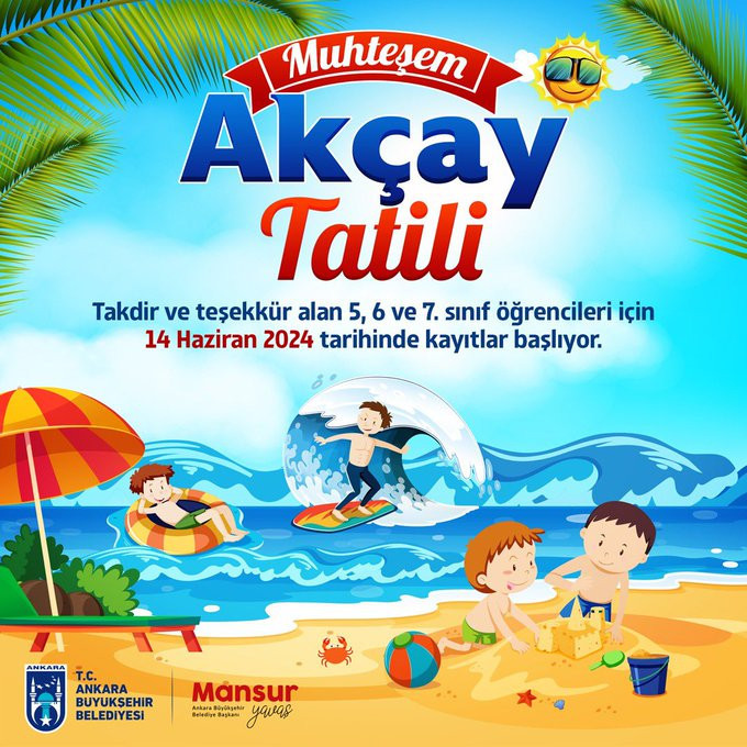 ABB’den takdir ve teşekkür alan öğrencilere Akçay’da tatil hediyesi