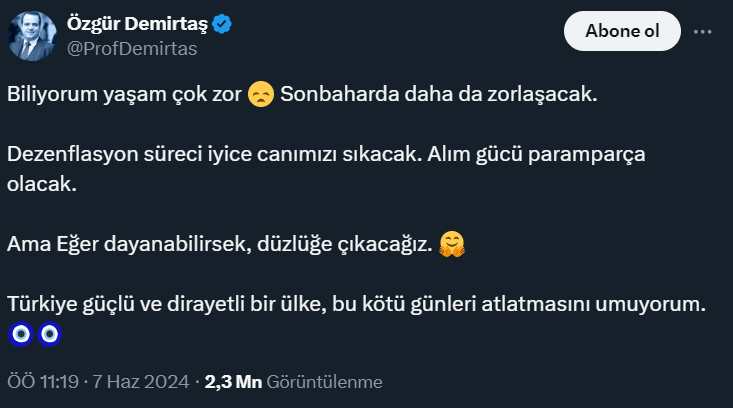 Ekonomi uzmanı Özgür Demirtaş sonbaharı işaret etti! Durum daha da kötü olacak - Resim : 2