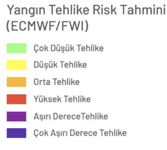 Ankara'nın Türkiye yangın risk haritasındaki yeri belli oldu - Resim : 2