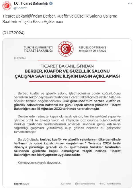 Ankara'daki berber, kuaför ve güzellik salonları! Yapan yanacak flaş karar açıklandı - Resim : 2