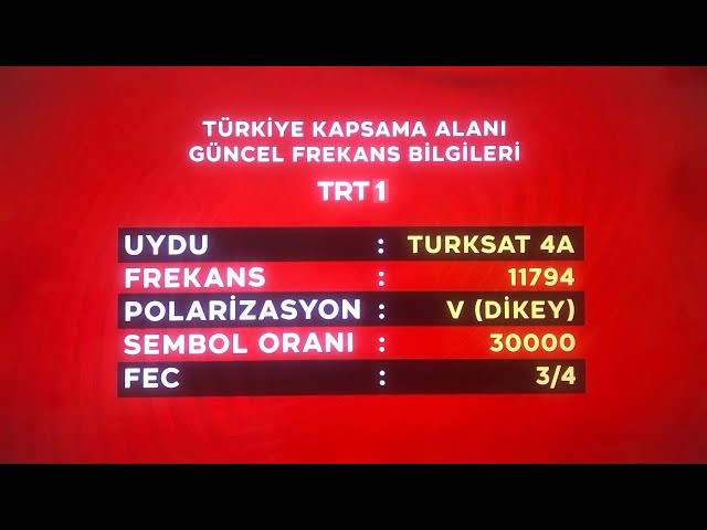 EURO 2024 TRT 1 maç frekansı nasıl ayarlanır?