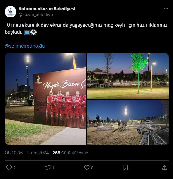 Kahramankazan’da Türkiye-Avusturya maçı için hazırlıklar başladı