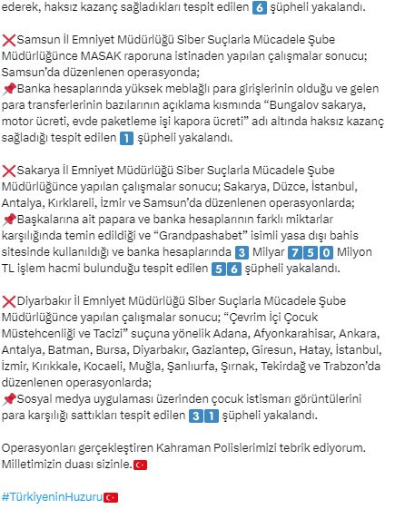 Ankara merkezli 29 ilde Sibergöz 49 Operasyonu! 110 kişi yakalandı! - Resim : 2