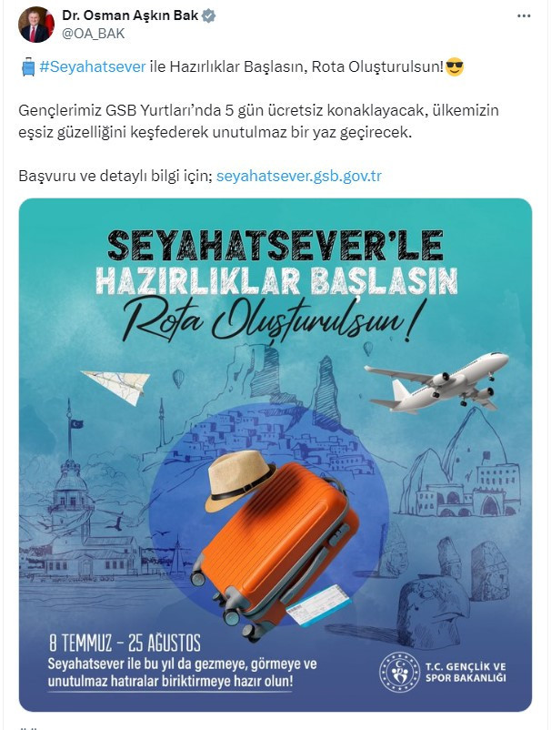 Seyahatsever GSB nedir, başvurular nasıl yapılır, Öğrenci olmak gerekiyor mu