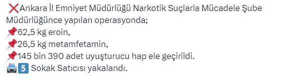 Ankara dahil 27 ilde yasaklı madde operasyonu! 396 kişi yakalandı - Resim : 2