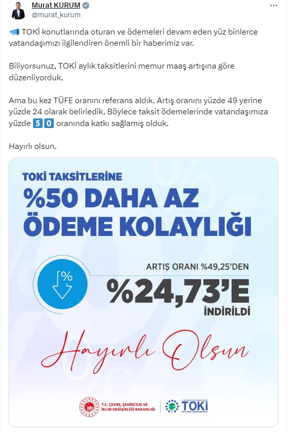 TOKİ yüzde 25 indirim kampanyası ne zaman yapılacak? - Resim : 2