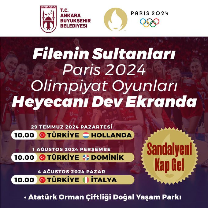 Filenin Sultanları’nın olimpiyat yolculuğu heyecanı ABB’nin dev ekranlarında yaşanacak! Sandalyesini kapan gelecek!