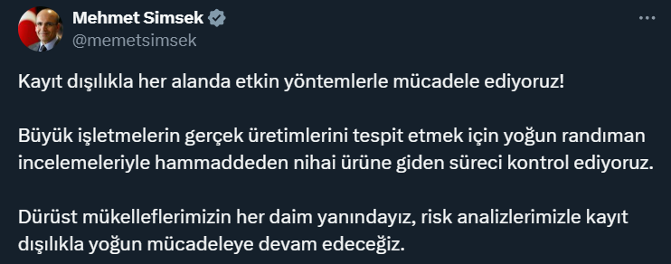 Bakan Şimşek: Tek firmaya 6 milyar ceza