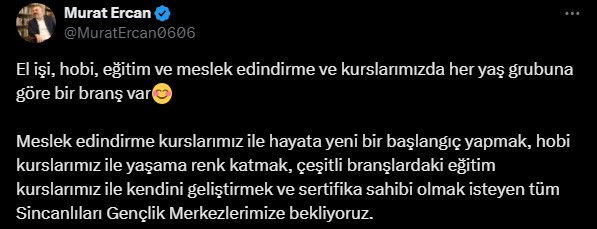 Sincan Belediyesi verdiği kurslar ile insanların hayatlarına dokunuyor - Resim : 2