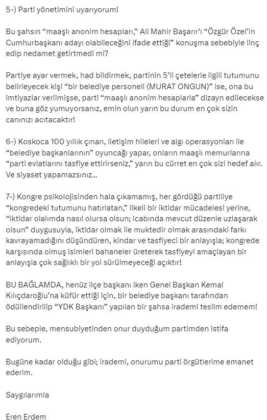 Eren Erdem istifa mı etti, CHP'den neden istifa etti? - Resim : 2