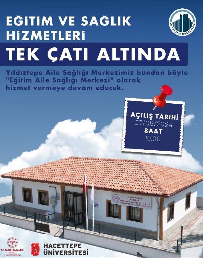 Altındağ Belediyesi Eğitim Aile Sağlığı Merkezi açılış tarihini duyurdu