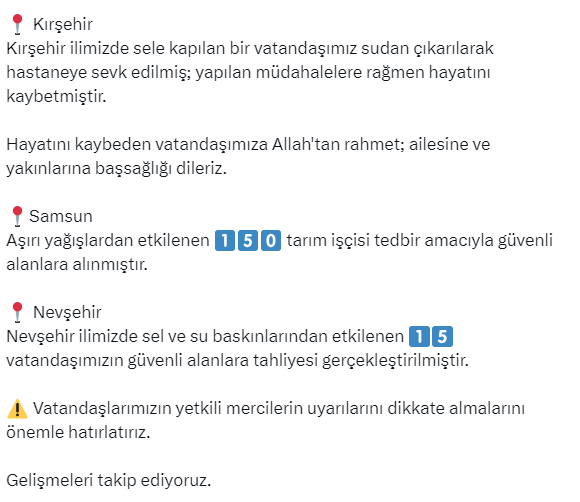 AFAD, Karadeniz ve İç Anadolu’da meydana gelen sel olaylarına müdahale ediyor - Resim : 3