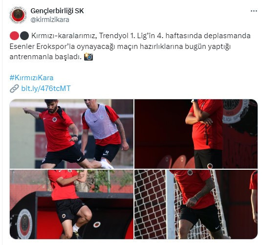 Gençlerbirliği Esenler Erokspor maçı hazırlıklarına başladı