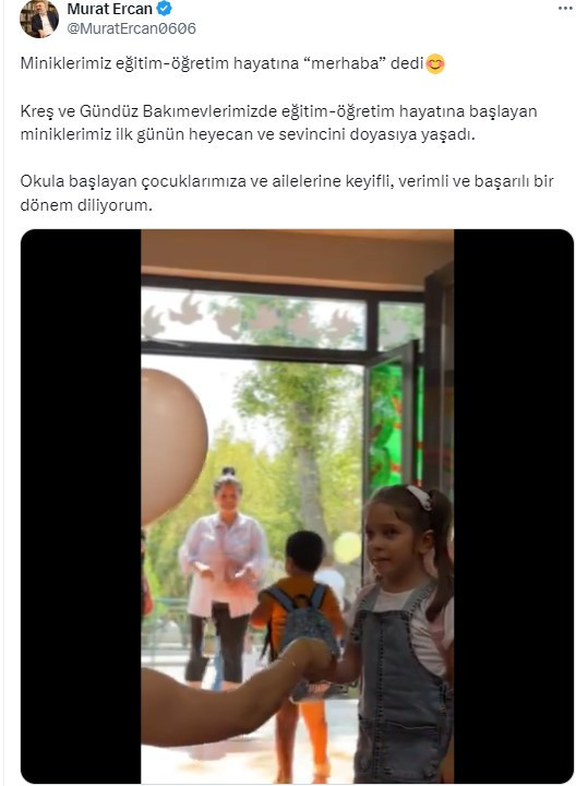 Sincan Belediyesi kreş ve gündüz bakımevlerinde ilk gün heyecanı