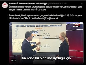 Ankara İl Tarım ve Orman Müdürlüğü’nden temel destek açıklaması