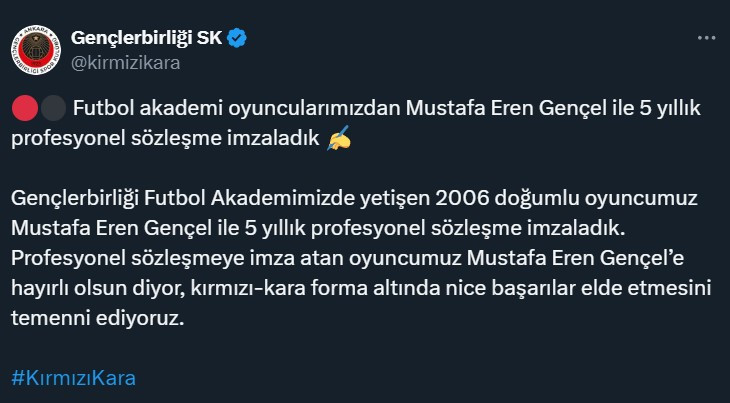 Gençlerbirliği'ne altyapıdan taze kan!