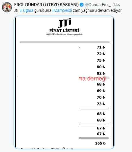 Sigaraya Eylül ayının 2. zam haberi! İşte zamlı güncel sigara fiyatları listesi