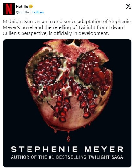 Twilight: Midnight Sun kitabı Netflix’ten onay aldı