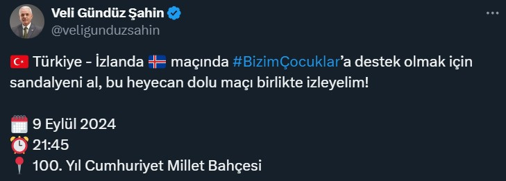 Mamak Belediyesi milli maç için ilçede devam ekran kuracak