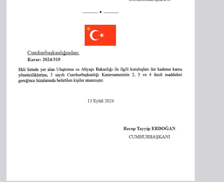 Cumhurbaşkanı Erdoğan tarafından imzalanan atama kararları Resmi Gazete’de - Resim : 2