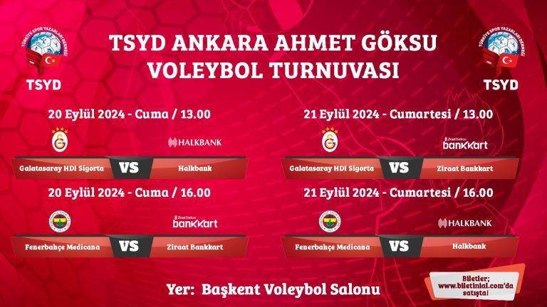 TSYD Ankara Ahmet Göksu Voleybol Turnuvası için geri sayım başladı