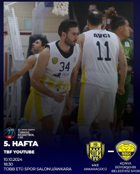 MKE Ankaragücü Basketbol Takımı bu hafta Konya Büyükşehir'i konuk edecek!