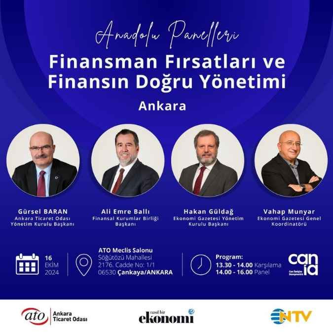 ATO'dan Finansman Fırsatları ve Finansın Doğru Yönetimi paneli