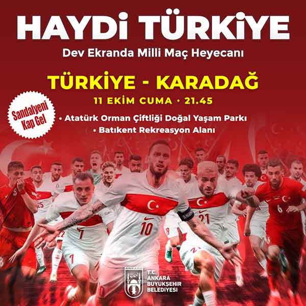 ABB Türkiye - Karadağ maçını dev ekrandan yayınlayacak!