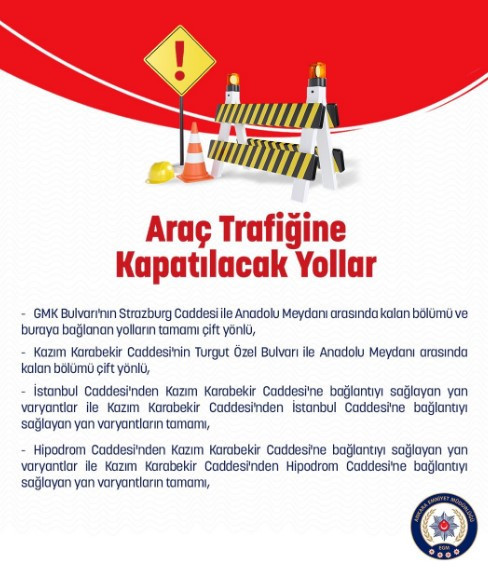 20 Ekim Pazar günü Ankara'da bazı yollar trafiğe kapatılacak - Resim : 2