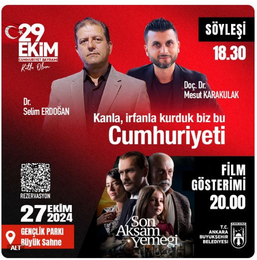 ABB'den Cumhuriyetin 101. Yıldönümüne özel söyleşi ve film gösterisi