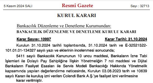 Resmi Gazete'de yayımlandı: 3 yeni banka kuruldu!