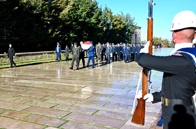 Emniyet Teşkilatı'ndan 10 Kasım öncesi Anıtkabir'e ziyaret