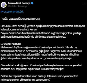 AKK Başkanı Yılmaz'dan Atatürk’ü Anma Günü ve Atatürk Haftası mesajı!