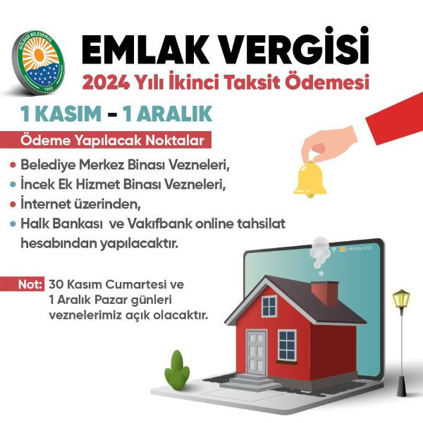 Gölbaşı Belediyesinden vatandaşlara emlak vergisi ödemesi hatırlatması