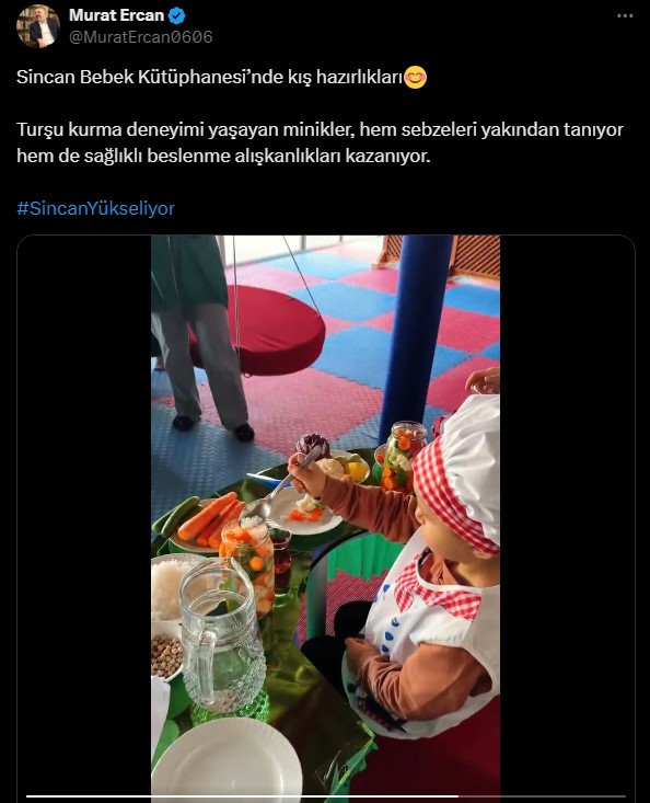 Sincan Belediyesi Bebek Kütüphanesinde turşu kurma eğlencesi - Resim : 2