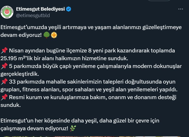 Etimesgut Belediyesi: Yaşam alanlarımızı güzelleştirmeye devam ediyoruz - Resim : 2