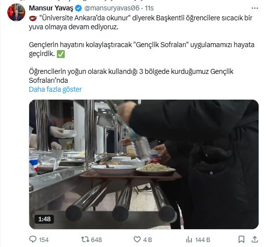 Mansur Yavaş duyurdu! Ankara'da öğrenci kartı olanlara 18:00 - 20:00 saatleri arasında artık bedava - Resim : 2