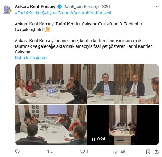 AKK Tarihi Kentler Çalışma Grubu 3.'üncü toplantısını yaptı