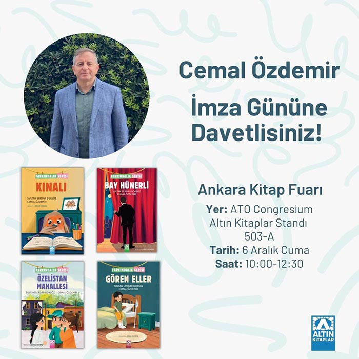 Ankara Kitap Fuarı'nda "Farkındalık Serisi" kitapları için imza günü yapılacak!