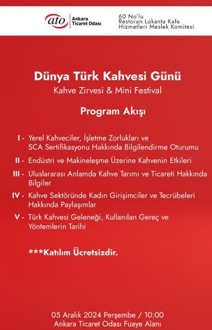 ATO’dan 5 Aralık Dünya Türk Kahvesi gününe özel etkinlik - Resim : 2