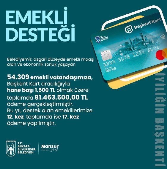 ABB Başkanı Yavaş’tan emekli desteği açıklaması! Hesaplara yatırıldı