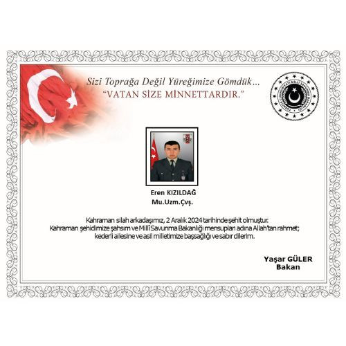 Pençe Kilit Bölgesinden acı haber! 1 Askerimizin şehit olduğu bildirildi
