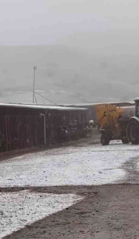 Çankırı'da kar yağışı etkili oldu şehir beyaza büründü