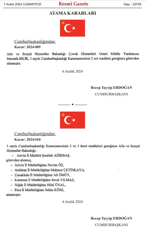 Resmi Gazetede yayınlandı: Cumhurbaşkanı Erdoğan 5 ülkeye yeni büyükelçi atadı - Resim : 3